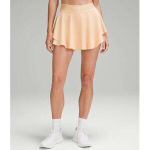 Lululemon Court Rival High-Rise Skirt / Size 6 / Summer Glow Orange Run Tennis